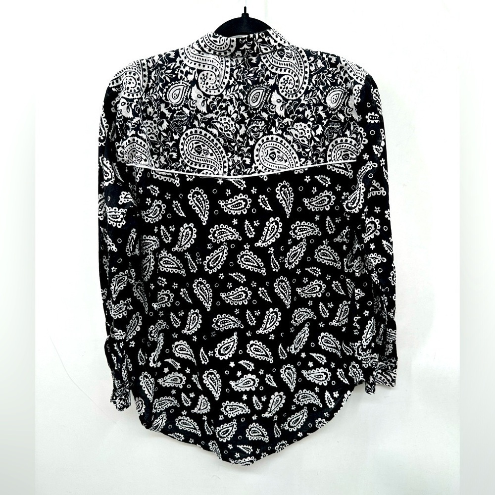 ONE TEASPOON/FREE PEOPLE batik paisley western cowgirl womans bohemian top. SM - Picture 3 of 12